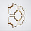 Panneaux de plafond décoratifs en acrylique 66, l 66 7/8 po x H 66 7/8 po x T 1/8 po-497600097-497600098