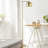 Vlefta 58.5" Modern Contemporary LED Floor Lamp with Metal Globe Shade-1815797870