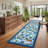 Tiger Area Rug for Living Room, Machine Washable Non-Slip Low Pile Rug, Botanical Jungle Animal Print Rug, Stain-Resistant Soft Foldable Floor Covering-1951553936
