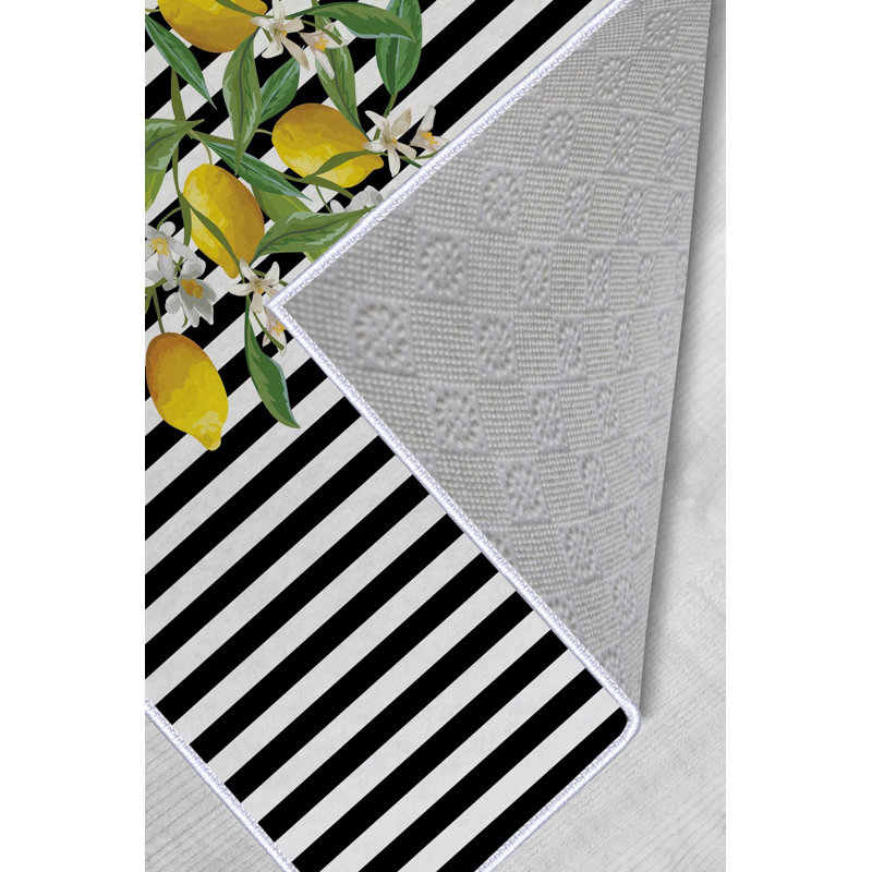 Durable Woven Carpet (50 x 80 cm / 1.6 x 2.6 ft), 100% Polyester, 0.3 in Pile Height | Antibacterial, Non-Slip Underside, Machine Washable | 3D Digital Printing, Perfect for Living Room & Bedroom Decor