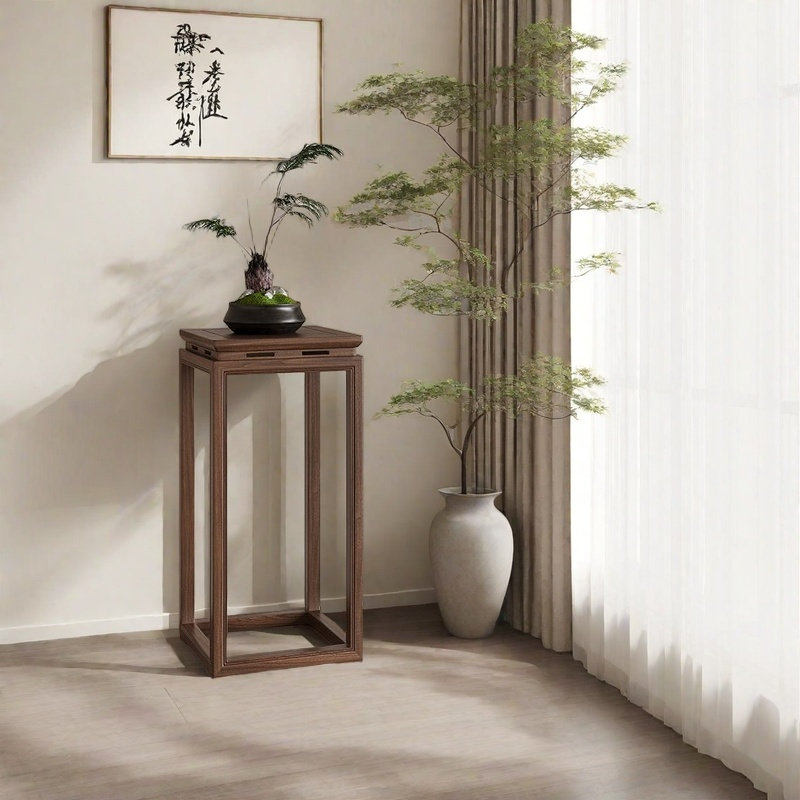 Support pour plante avec mortaise - structure Tenon, H 31,49 po x L 14,96 po x P 14,96 po
