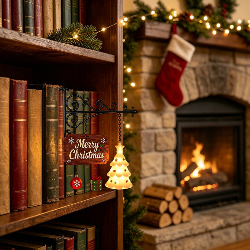 Lumières de bibliothèque de Noël, C