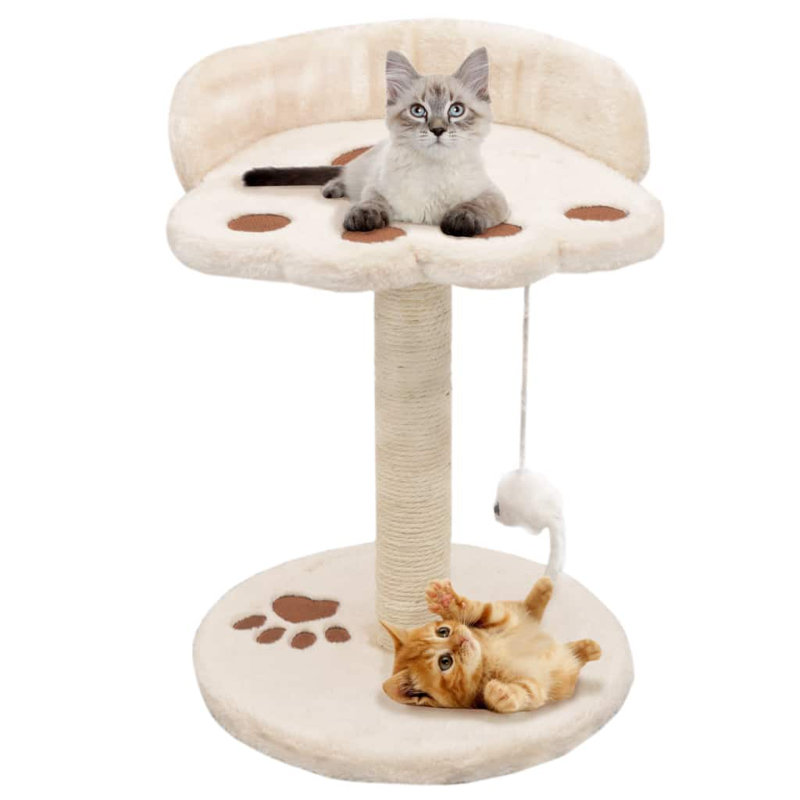 Amani Cat Tree with Sisal Scratching Post Play Centre, Beige