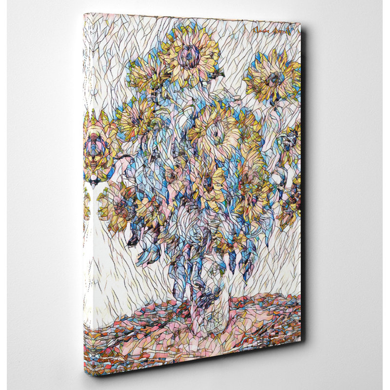 Bouquet of Sunflowers by Claude Monet - Wrapped Canvas, 60cm H x 40cm W