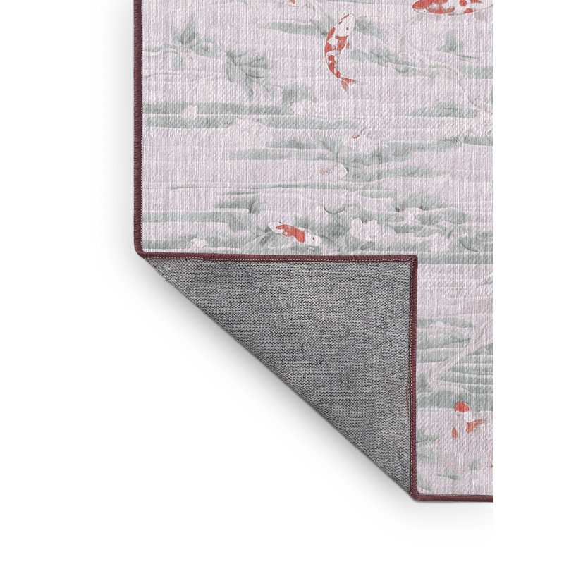Machine Washable Beige Area Rug, Rectangle 8' x 12'