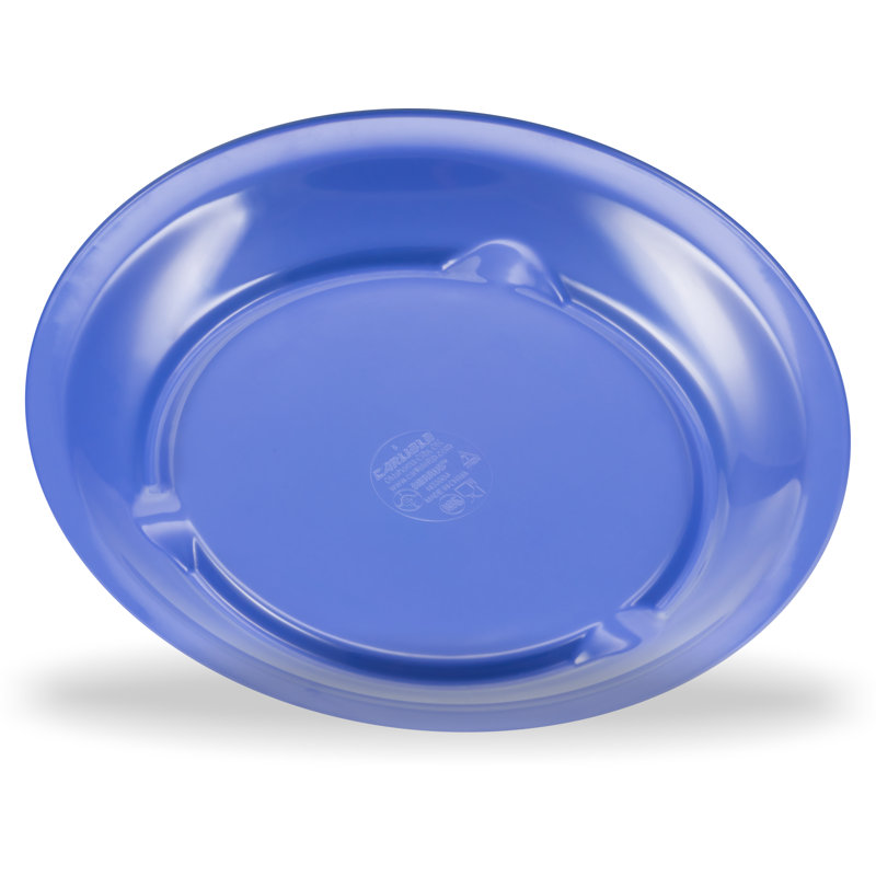 Assiette à salade étroite rim 9" en mélamine Sierrus™, Bleu océan