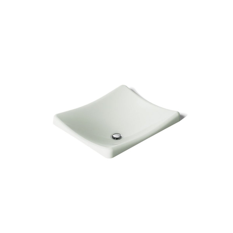 DemiLav Metal Specialty Vessel Bathroom Sink, Sel de mer