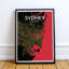 Sydney City Map - No Frame Print-1926912434