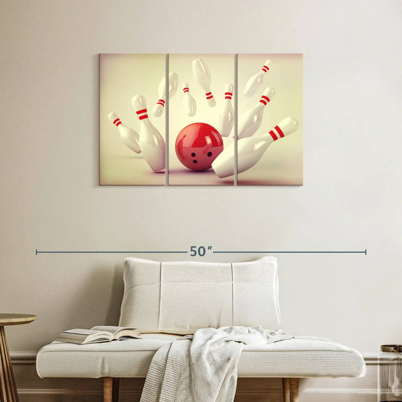 Bowling Strike, 24" H x 38" W