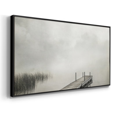 Misty Dock - Toile tendue avec châssis encadré - Prêt à être accroché