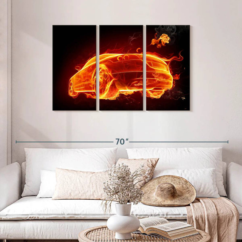 Mehar Fire Car, 36" H x 57" W