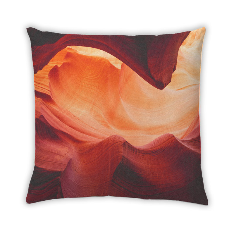 Coussin Color Color Orange, Microsuède