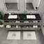 Ensemble de meuble-lavabo double mural 84 po Kirker-1702351424