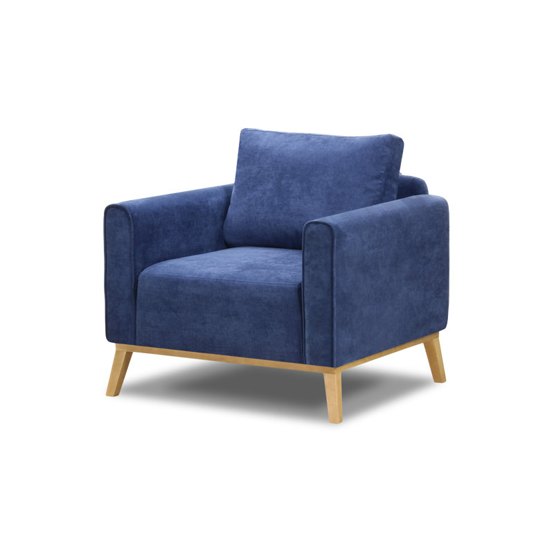 Joshua Upholstered Armchair, Blue