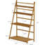 Échelle à 4 niveaux, support de rangement pliable en bambou pour l'intérieur et l'extérieur, organisateur de présentation autoportant pour plantes, chaussures et décoration