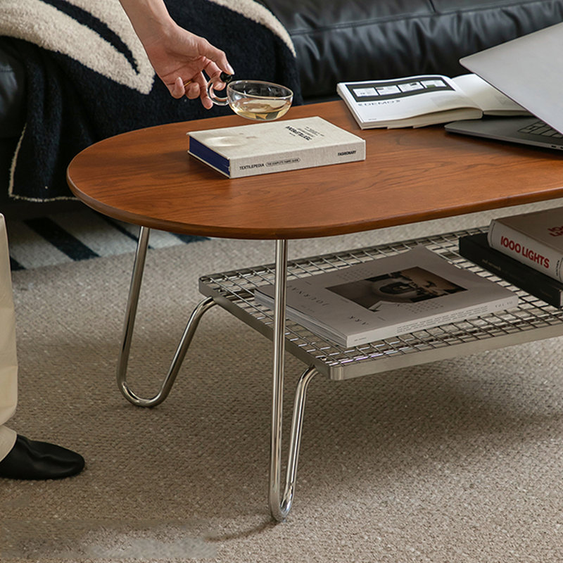 Table basse Retro, Brun