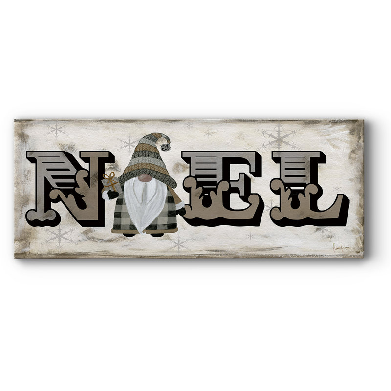 Toile tendue Winter Wonderland Friends Noel-Gallery, H 20 po x l 50 po x P 1,5 po