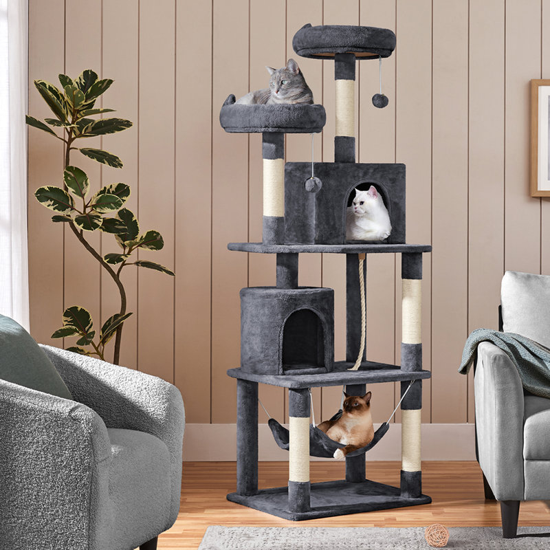 Arbre à chat 70 ", Gris foncé