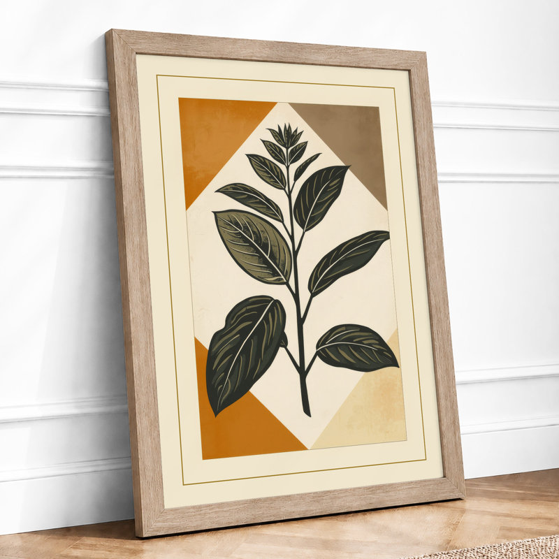 Geometric Botanica Botanical - Print, A1 - 84.1 x 59.4 cm, Oak