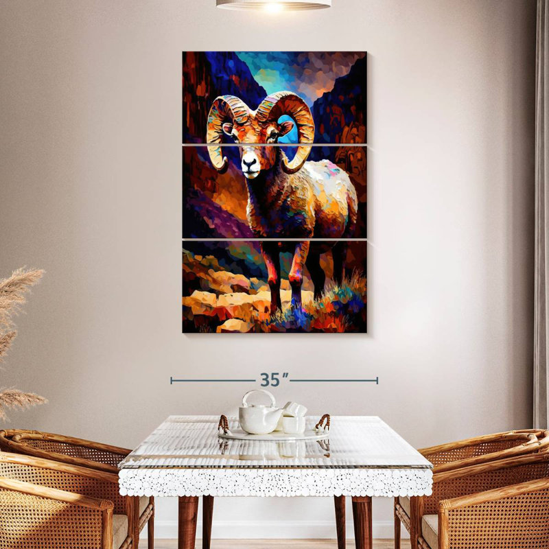 Brampt Bighorn Sheep I, H 50 po x l 32 po