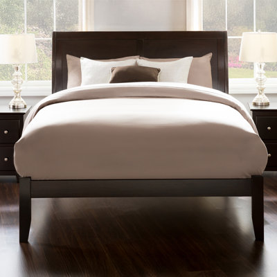  Fitzsimmons Solid Wood Sleigh Platform Bed
