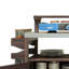 Orlith 53.3" Outdoor Rolling Grill Cart Potting Bench Table With Adjustable Shelf-919854677