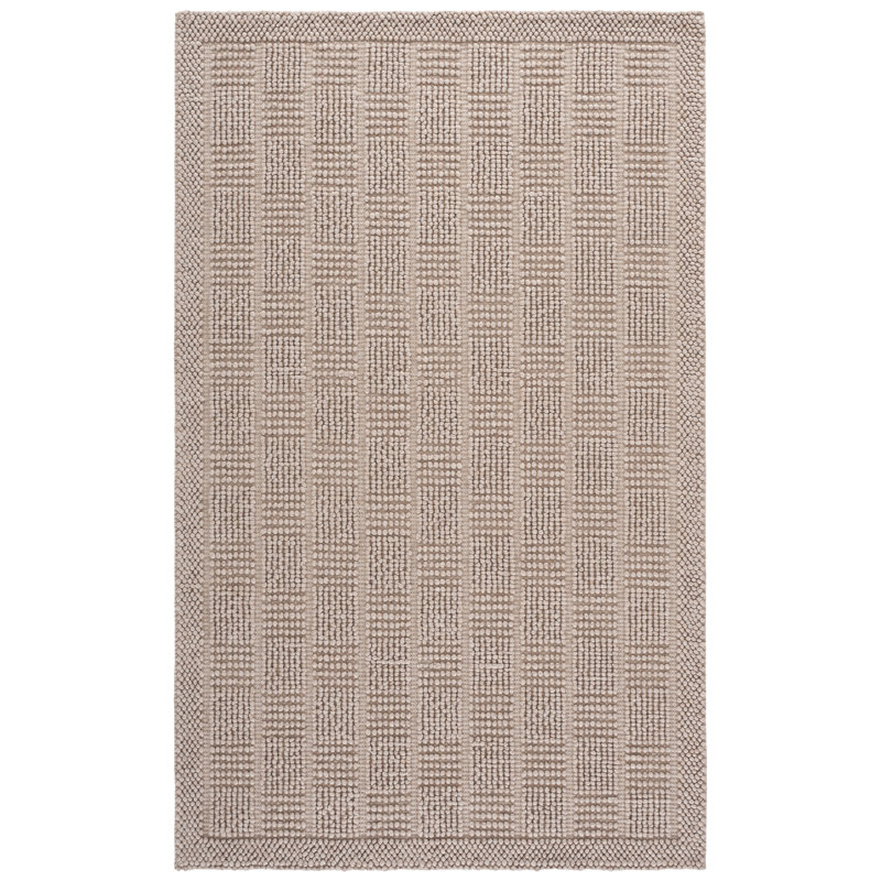 Natura Hand Woven Wool; Cotton; Recycled P.E.T Solid Color Indoor Rug, Rectangle 9' x 12'
