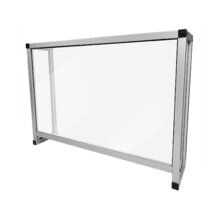 Clear Acrylic 4-Way Divider Shield for Table Overall Size: 63.5 Wide x 23.5 High Azar Displays