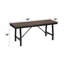 Banc sans accoudoirs de style industriel