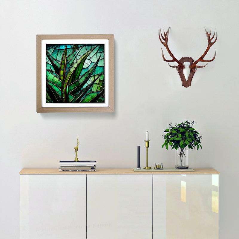 Single Picture Frame Print on Wood, Oak