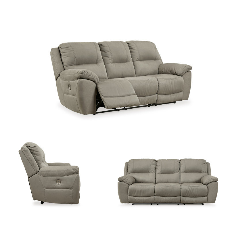 Gwenetta 93'' Faux Leather Reclining Sofa, Power