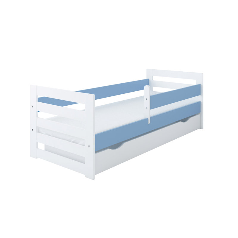 Noam Cabin Bed with Storage Included, 80 x 180cm, Blue
