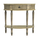 Mozart Demilune Console Table with Storage