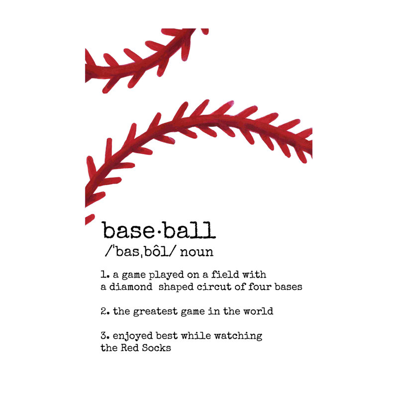 " Baseball 2 ", 8" W x 12" H