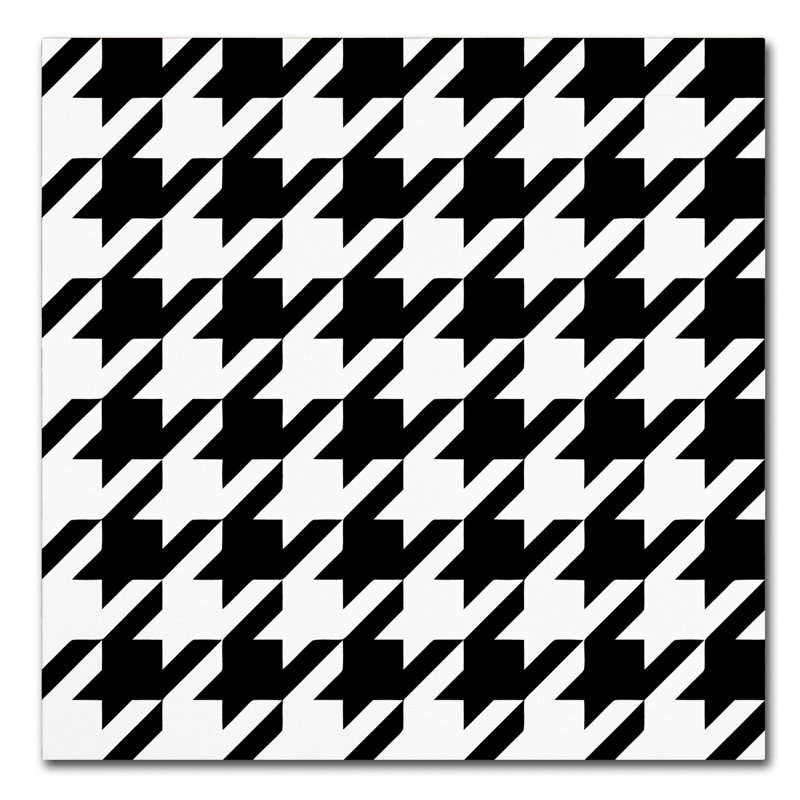 « xmas houndstooth 6 » par la boulangerie de couleur, impression sur toile tendue, H 35 po x l 35 po x P 2 po