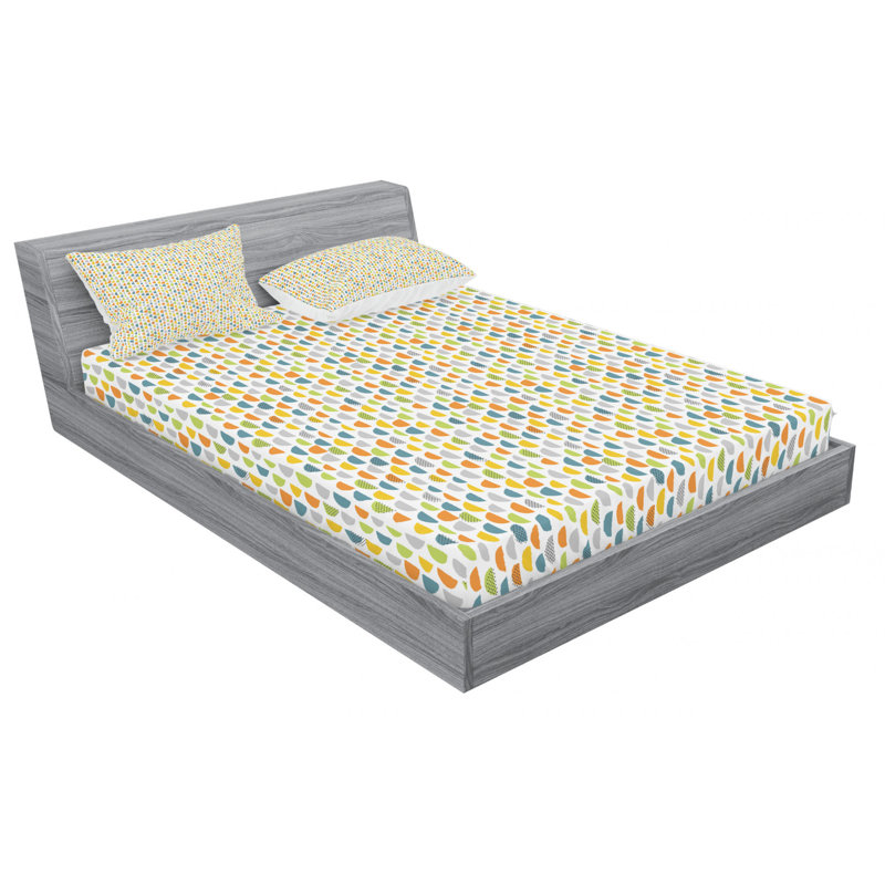 Microfiber Sheet Set, Queen Sheet Set with Fitted Sheet