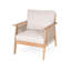 Ensemble de conversation modulaire d'extérieur 4 pièces en bois d'acacia et corde