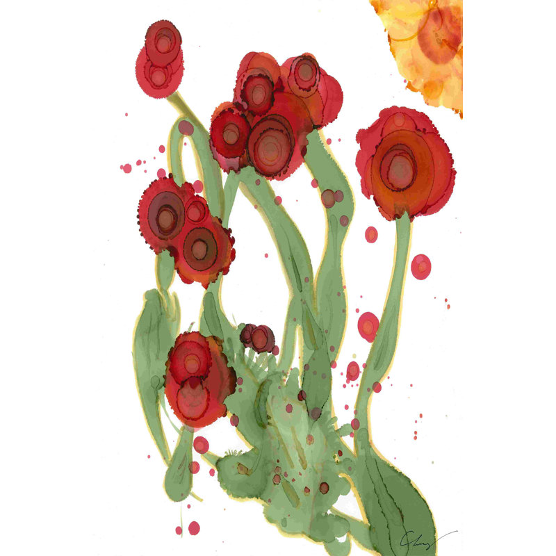 Poppy Whimsy III, H 48 po x l 32 po