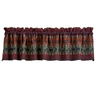Travolta Cotton Tailored 72"" Window Valance in Multicolor -  Millwood Pines, BCC3DD793DD142C09BDC7DC4A1FF0A88