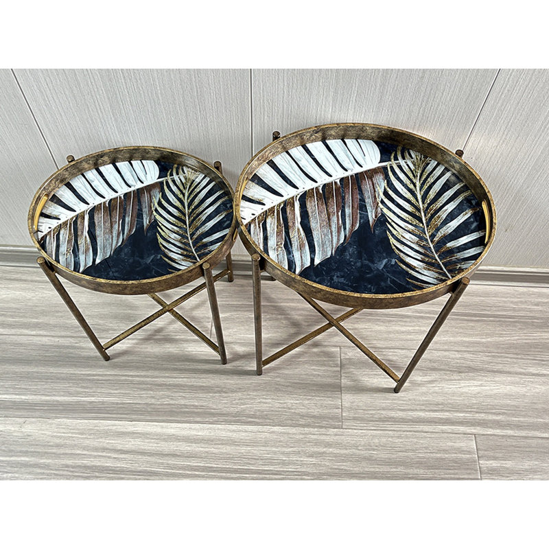 Bentlie Tray Top Side Table Set