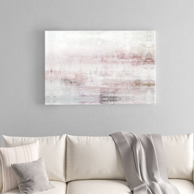 " Merlot Blush Abstract " Painting Print