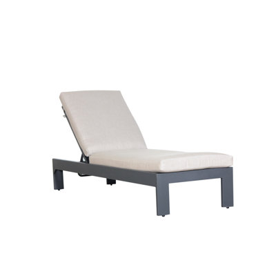Abyssinia Patio Reclining Chaise Lounge with Cushion