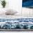 Araya Abstract Navy/Ivory Area Rug-663470111