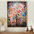 Toile avec cadre flottant or