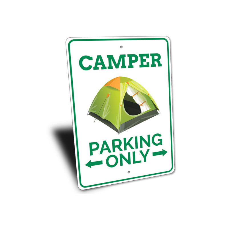 Enseigne de camping-car, H 10 po x l 14 po x P 0,04 po