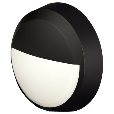 Pylus Outdoor Round Eyelid Wall Light 660lm Bulkhead IP54 LED Integrated Exterior Light