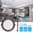 8.94'' Dimmable Air-Tight IC Rated LED Canless Recessed Lighting Kit-61259339