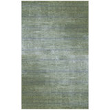 Hand Knotted Area Rug in Green/Blue