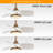 Haywa 28'' Ceiling Fan with LED Lights-383580985