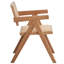 Fauteuil beige et naturel